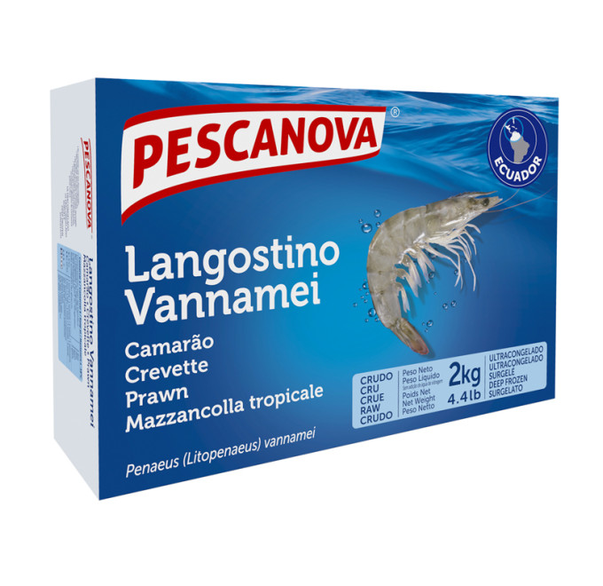 Caja cerrada langostino vannamei 2kg compra online Pescanova