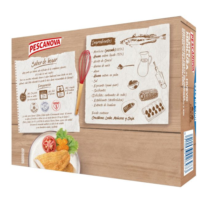 Filetes de merluza al huevo 400g