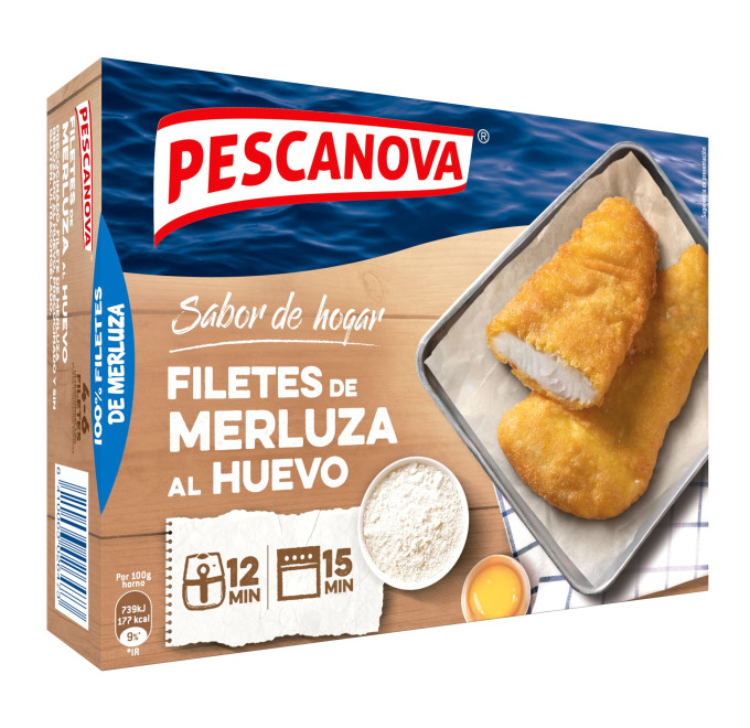 Filete de merluza al huevo 400g