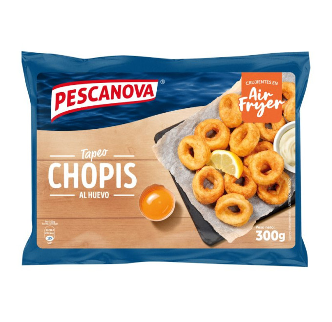 chopis rebozados al huevo