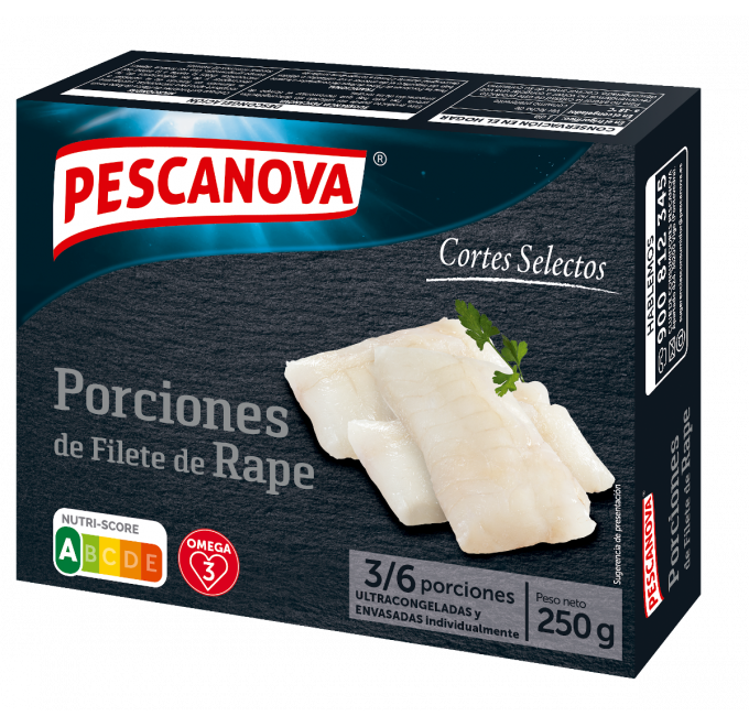 Porciones de filete de rape 250g | Pescanova
