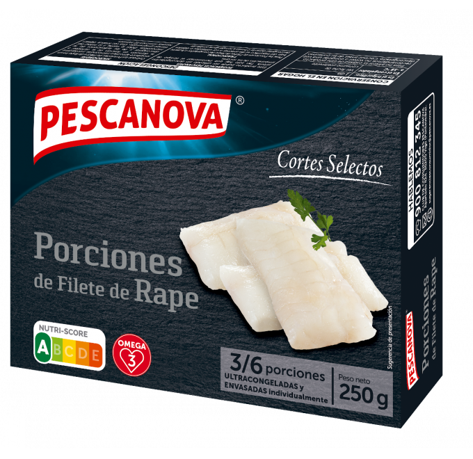 Porciones de filete de Rape 250g