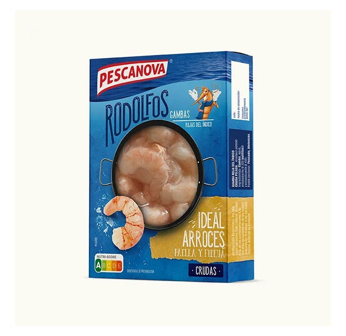 Gamba Roja Pelada del Índico 180g