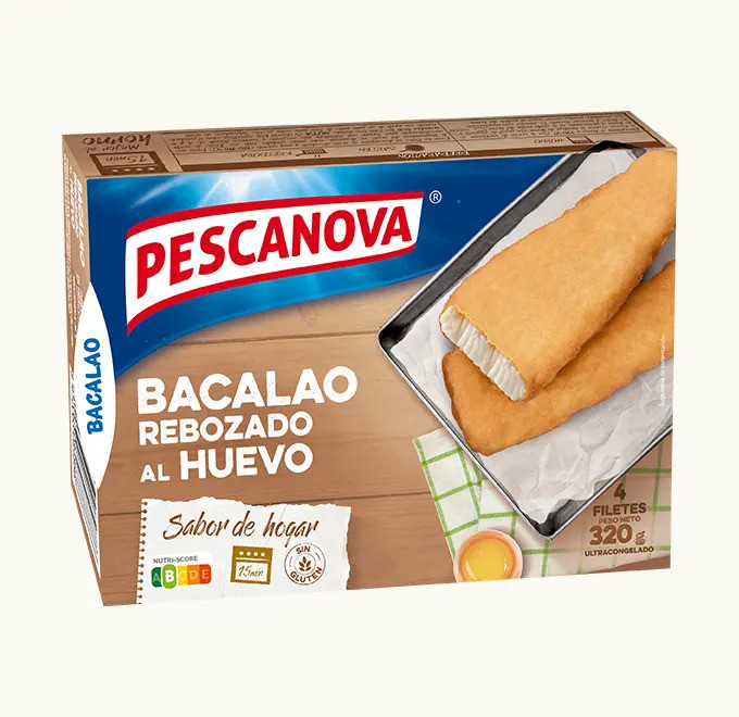 Bacalao rebozado al Huevo 320g