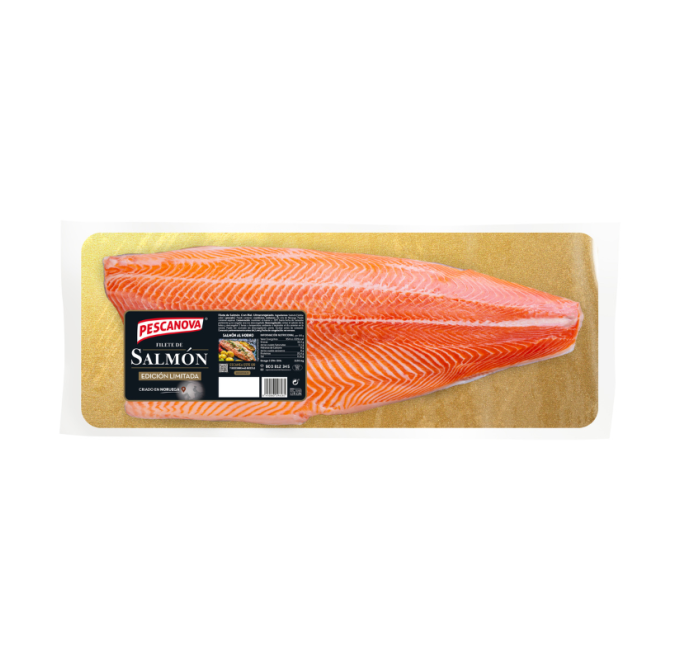 Filete de salmón con piel 900-1100g