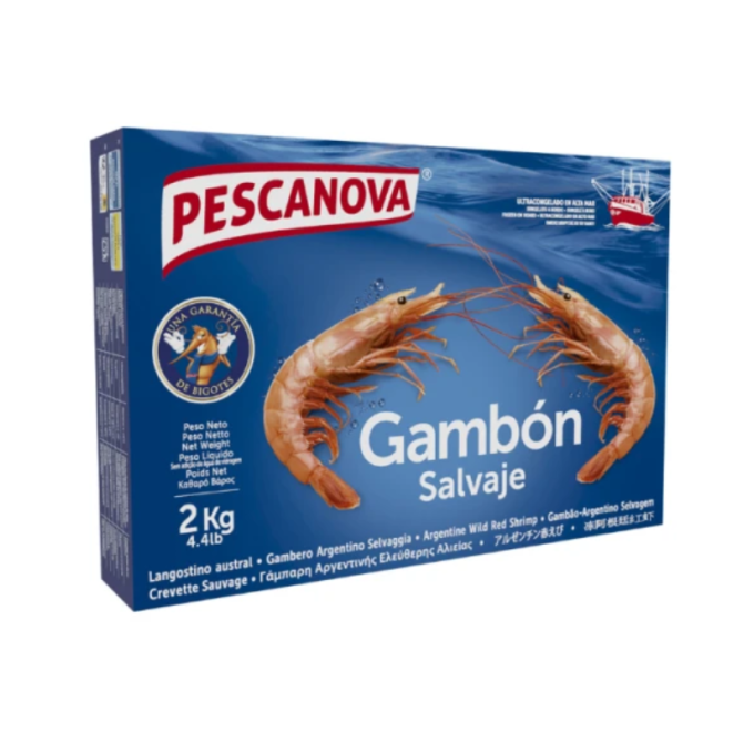 caja cerrada gambon 2kg compra online pescanova