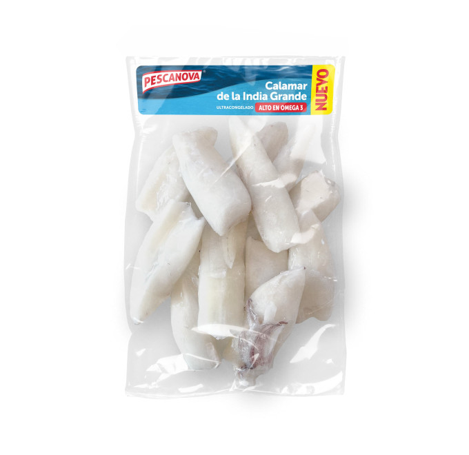 Calamar de la India limpio grande 800g pescanova compra online