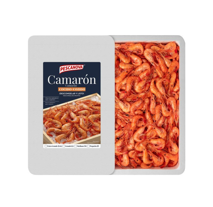 caja camaron cocido 1kg compra online pescanova