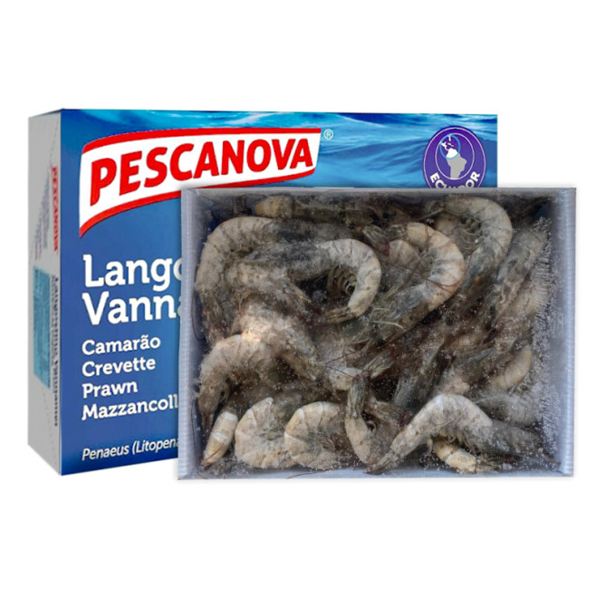 Caja abierta langostino vannamei 2kg