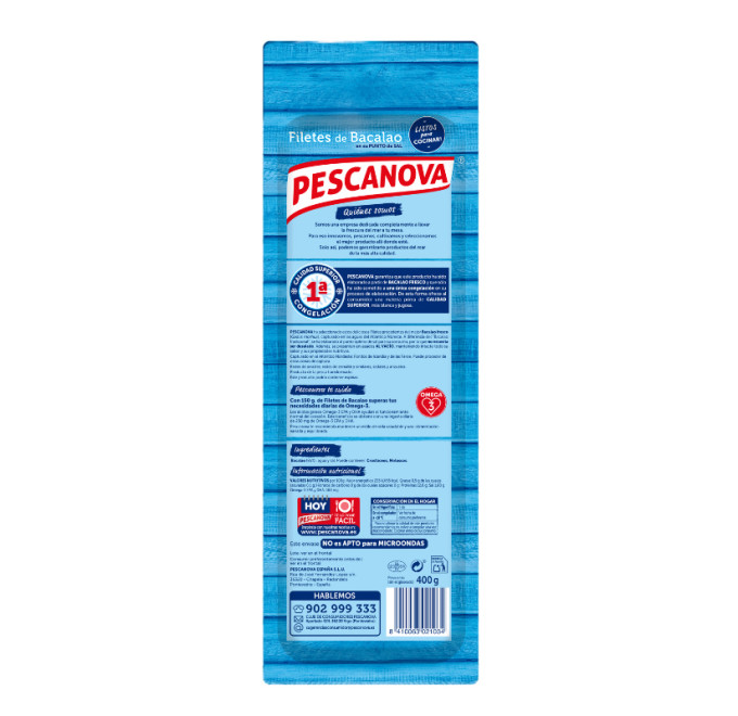 Filetes de bacalao 400g trasera compra online pescanova