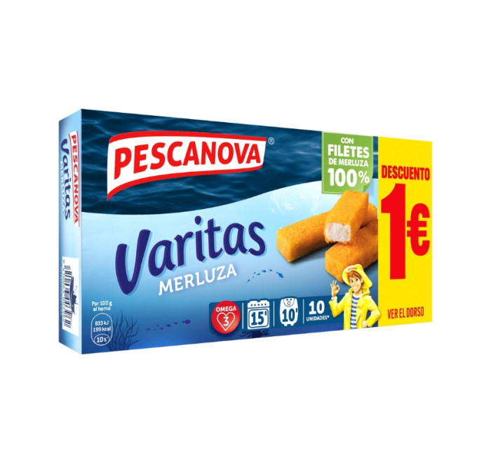 varitas de merluza pescanova promo