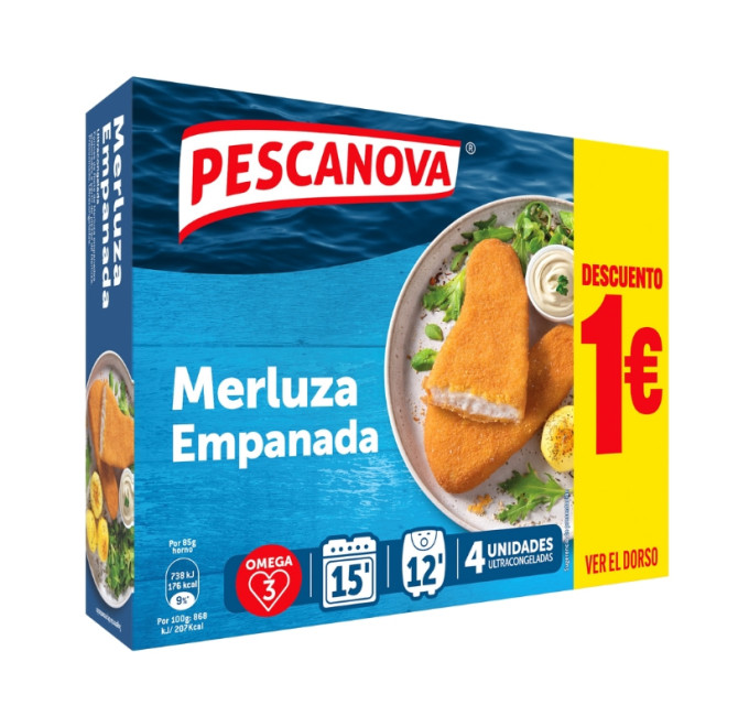Merluza empanada compra online pescanova 340g