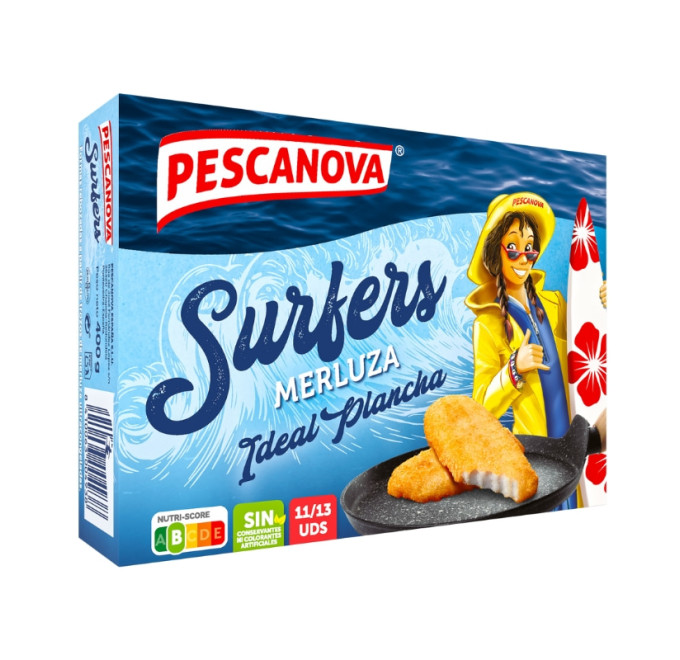 Surfers de merluza 400g compra online pescanova