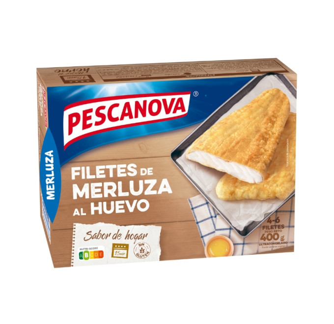 Filete de merluza al huevo 400g