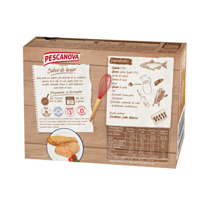Filetes de merluza al huevo 400g