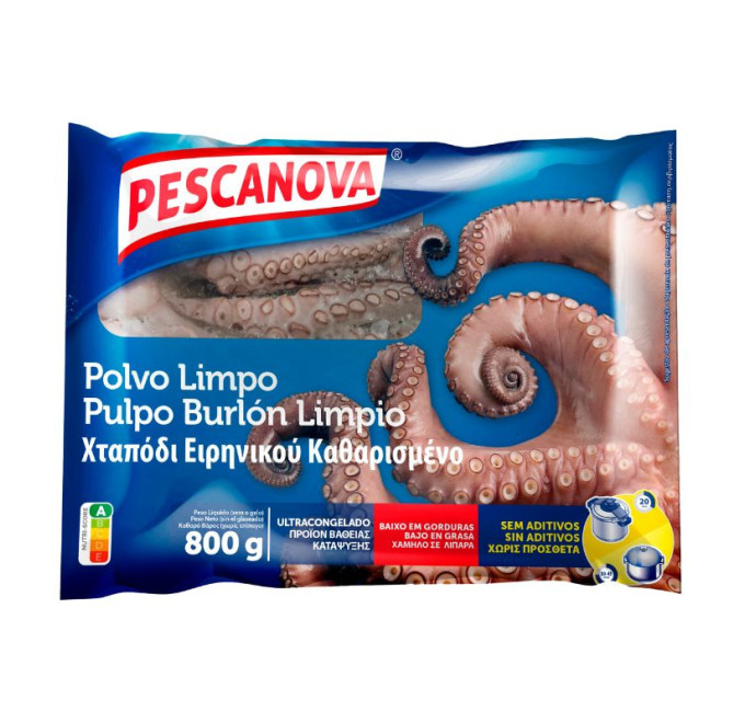 Pulpo limpio burlon 800g pescanova compra online