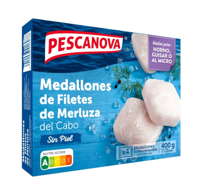 Medallones de filete de merluza 400g pescanova compra online compra pescado congelado