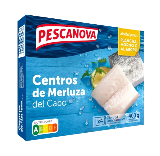 Centros de merluza 400g pescanova compra online pescado congelado