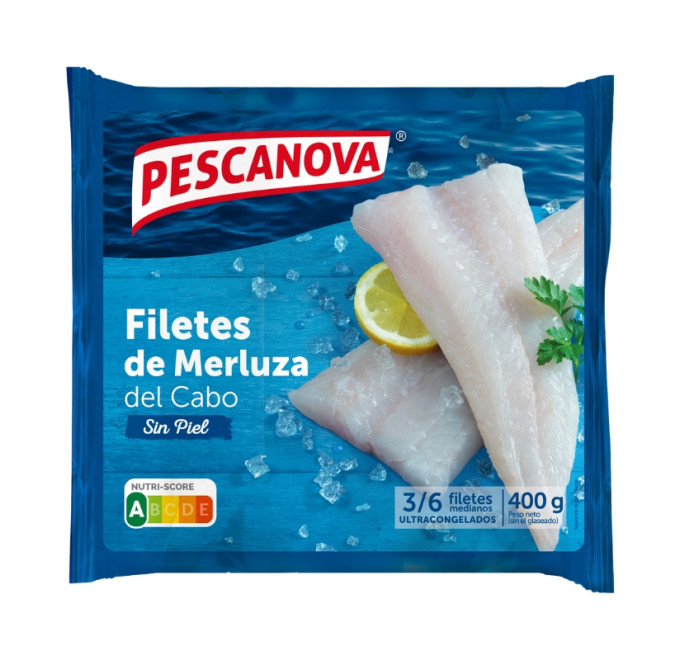 Filete de merluza sin piel 400g pescanova compra pescado congelado online