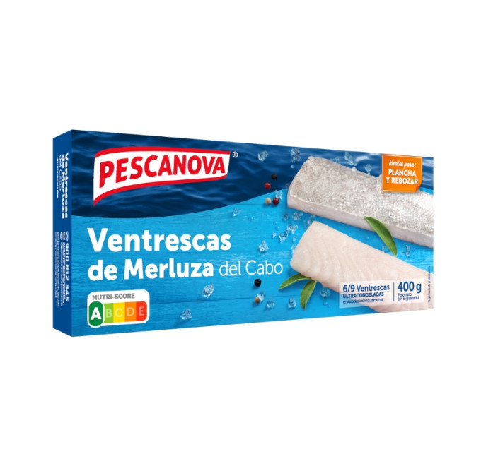 Ventresca de merluza 400g pescanova compra online pescado congelado