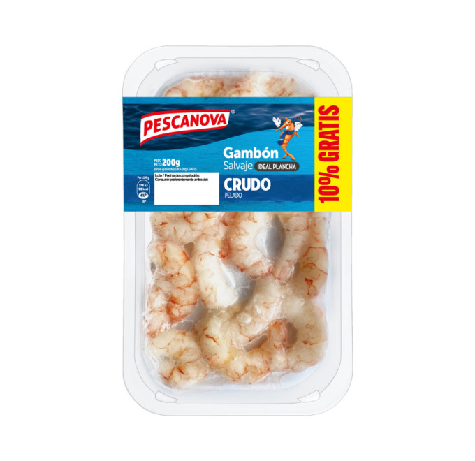 Gambón pelado crudo 200g pescanova compra online