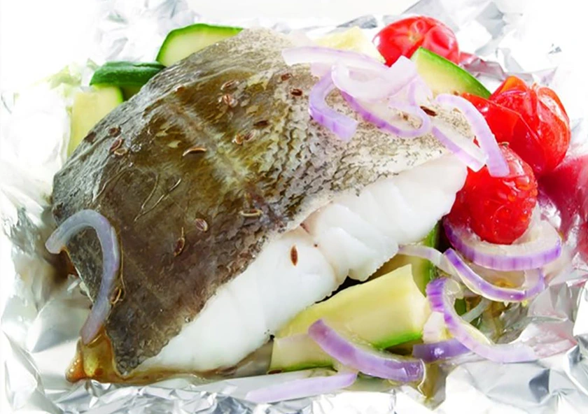 Bacalao en Papillote