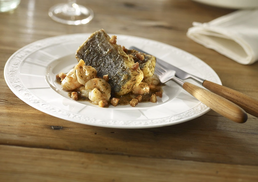 Merluza a la cazuela en Salsa de Pan Frito