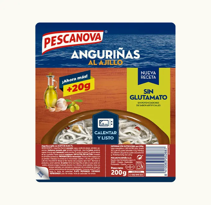 Anguriñas al Ajillo 200g Refrigeradas
