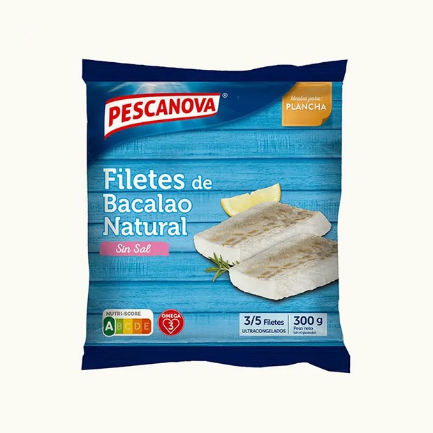 Filetes de Bacalao Natural 300g