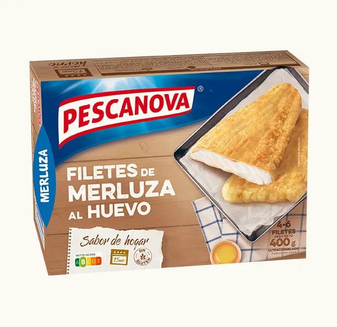 Filetes de Merluza al Huevo Sin Gluten 400g