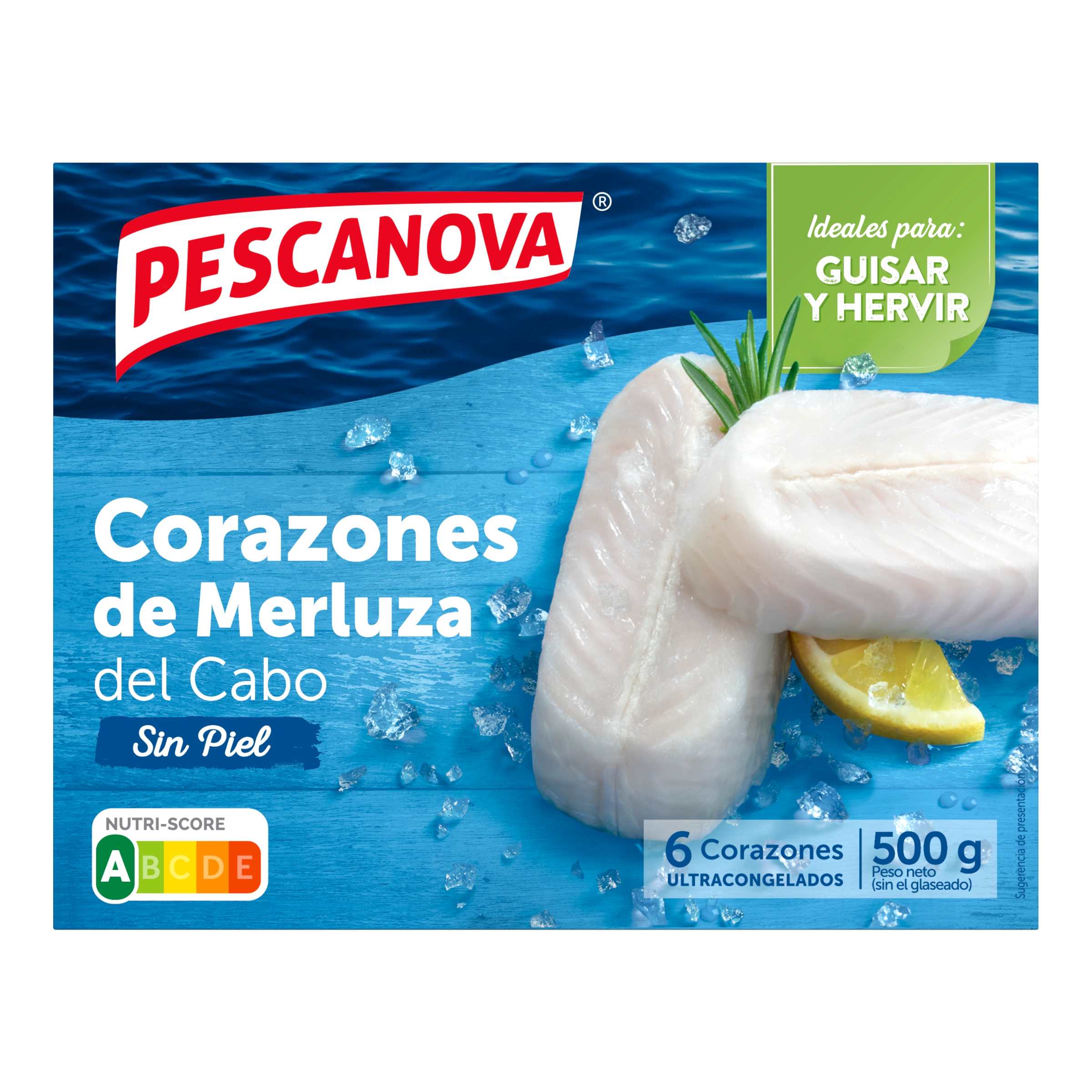 Corazones de merluza 500g
