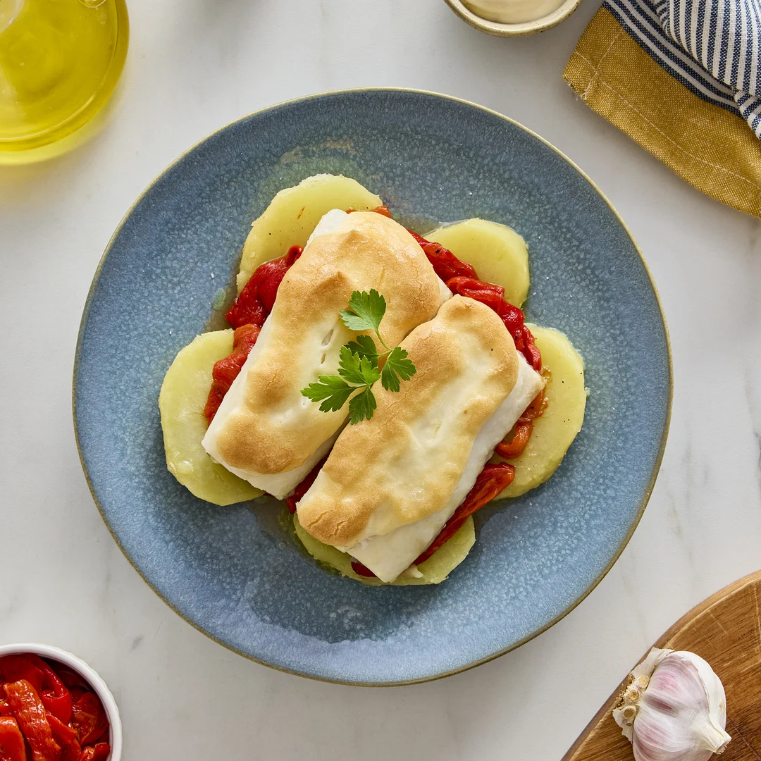 Bacalao al horno con ali oli