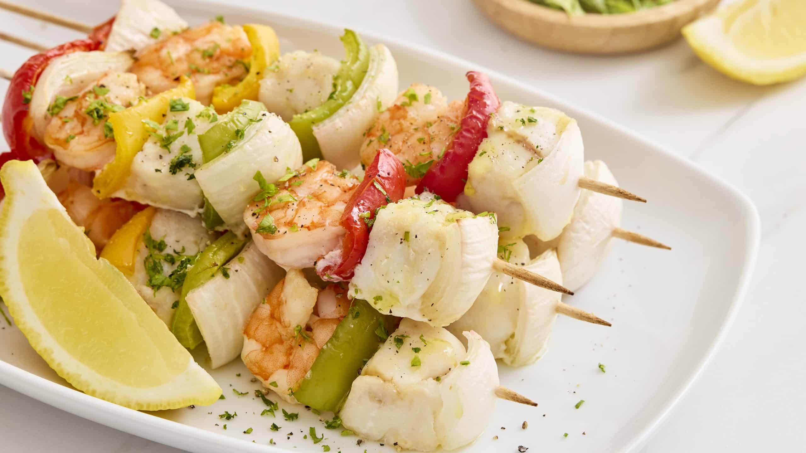 Brochetas de langostino y merluza Pescanova