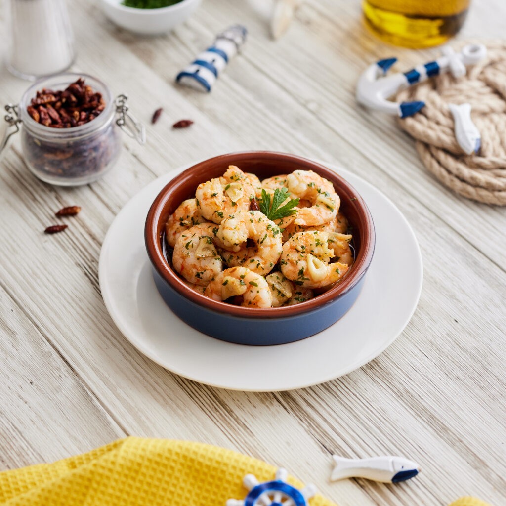 Langostinos al ajillo