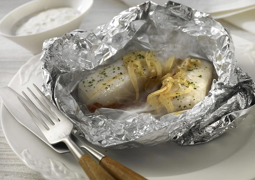 Merluza con Tomate en Papillote