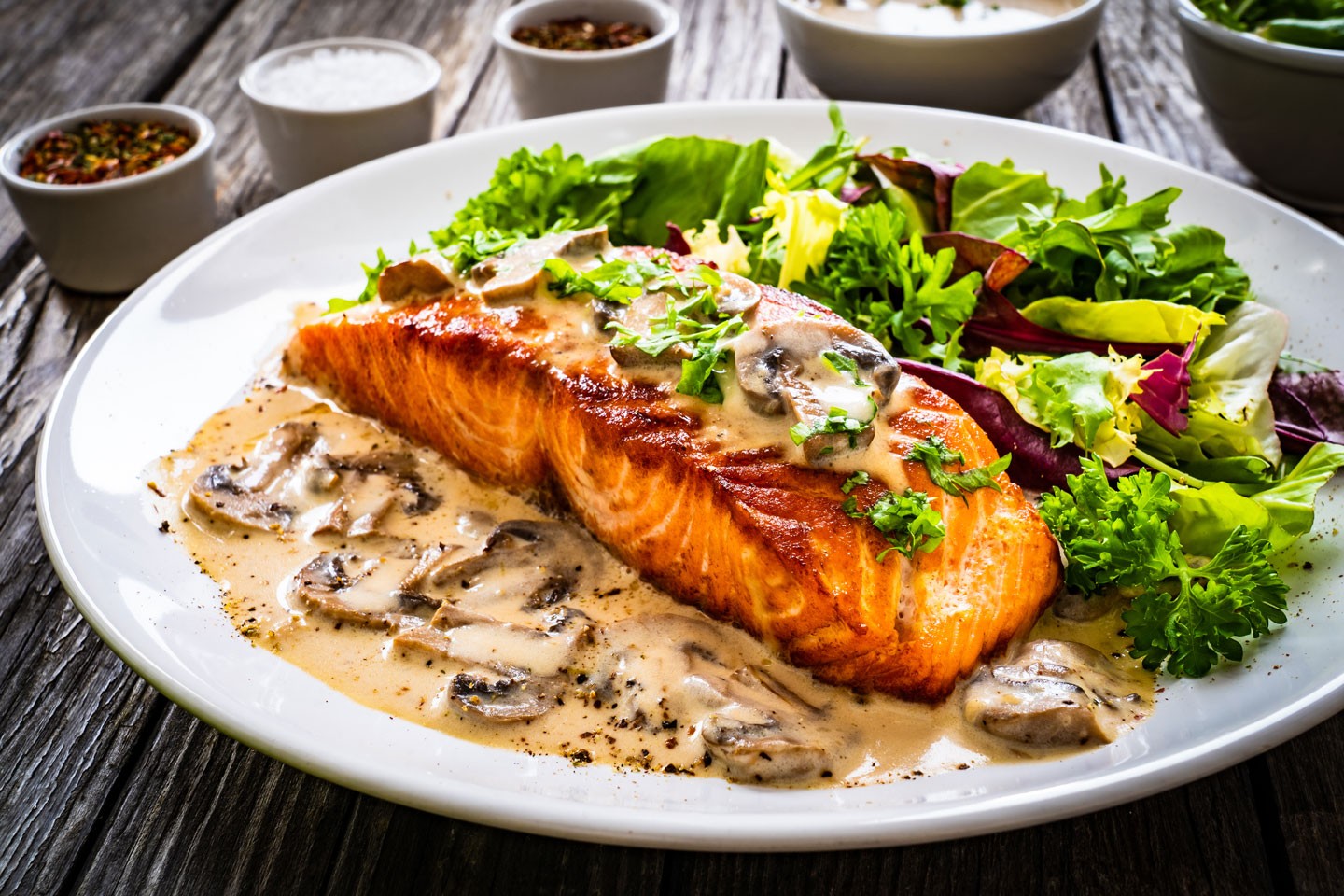 Salmón con Nata al Horno