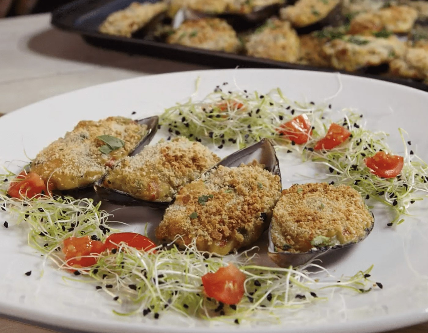 Mejillones rellenos