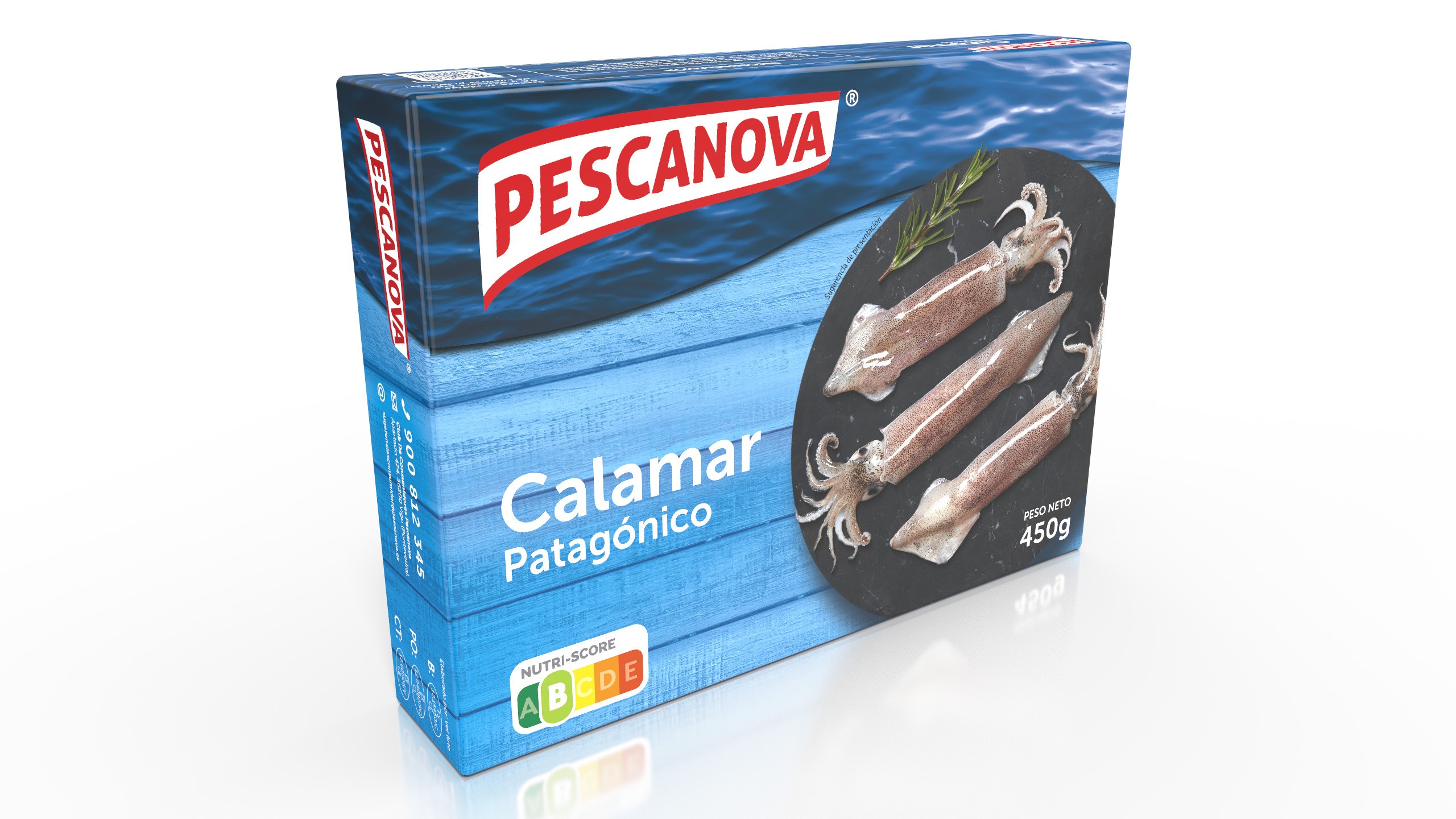 Calamar Patagónico Entero 450g