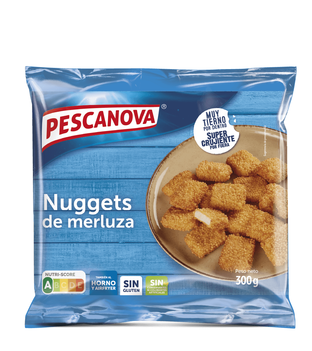 Bolsa de nuggets de merluza Pescanova 300 g congelados