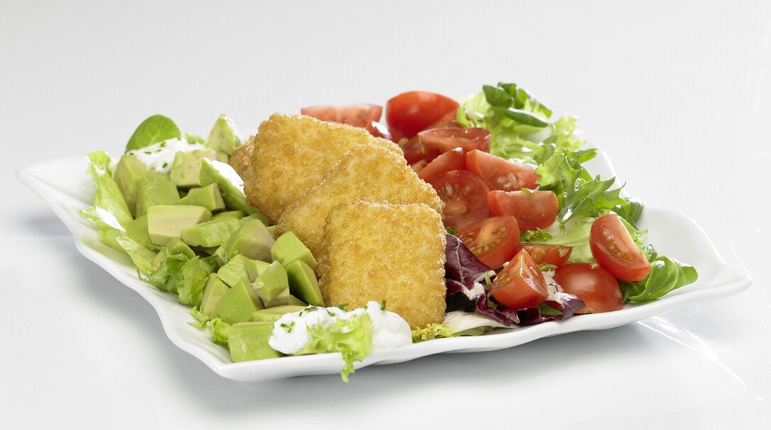 Ensalada de nuggets de merluza