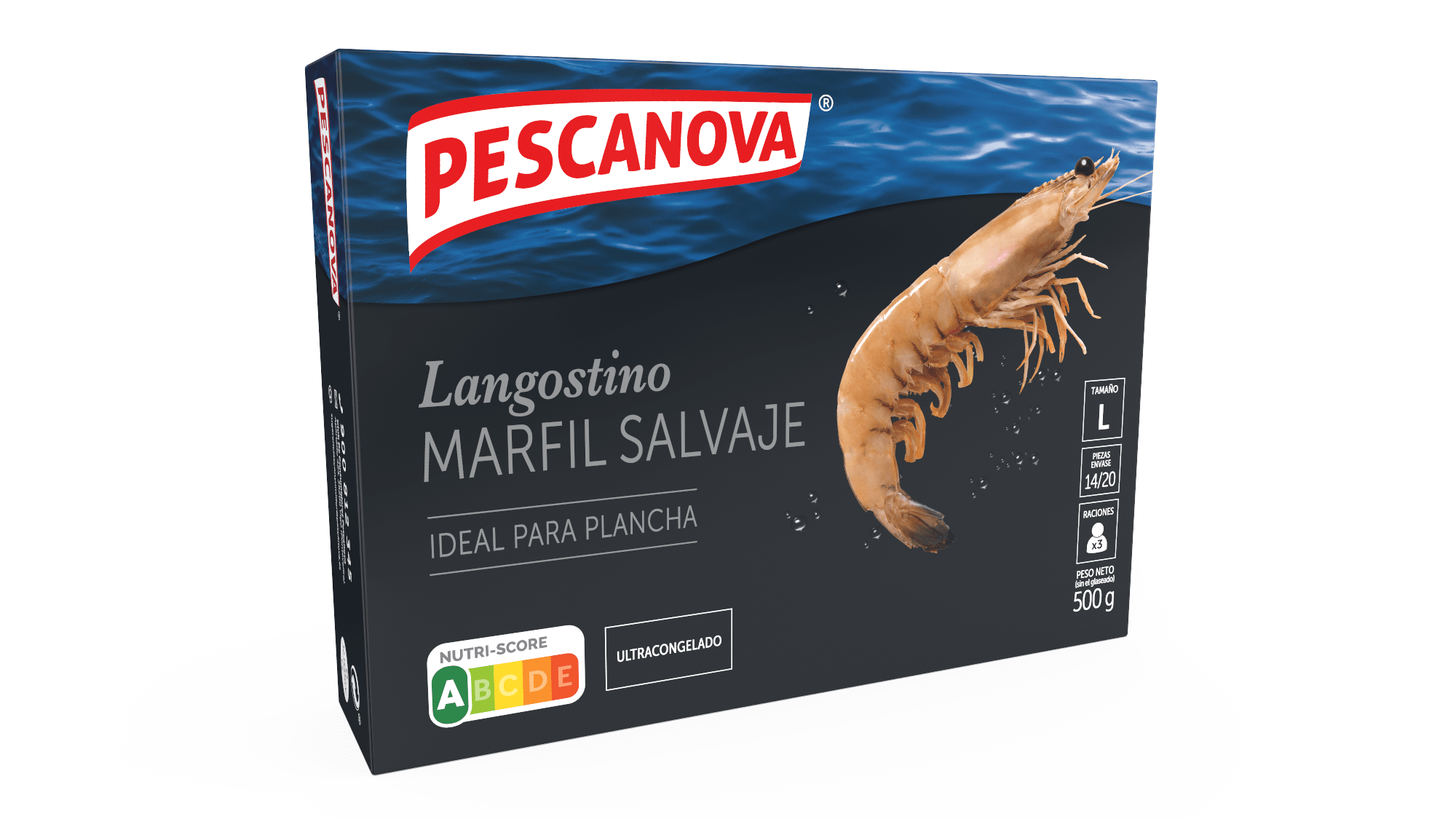 Langostino Marfil crudo 500gr