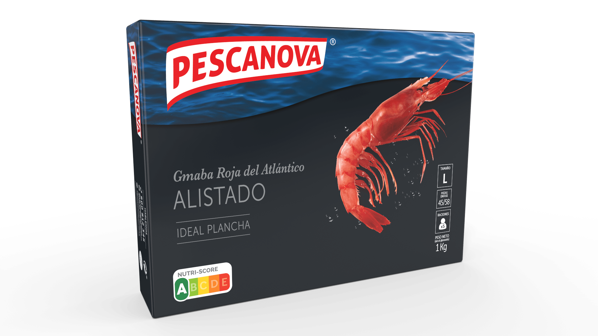 Alistado Gamba Roja 1kg