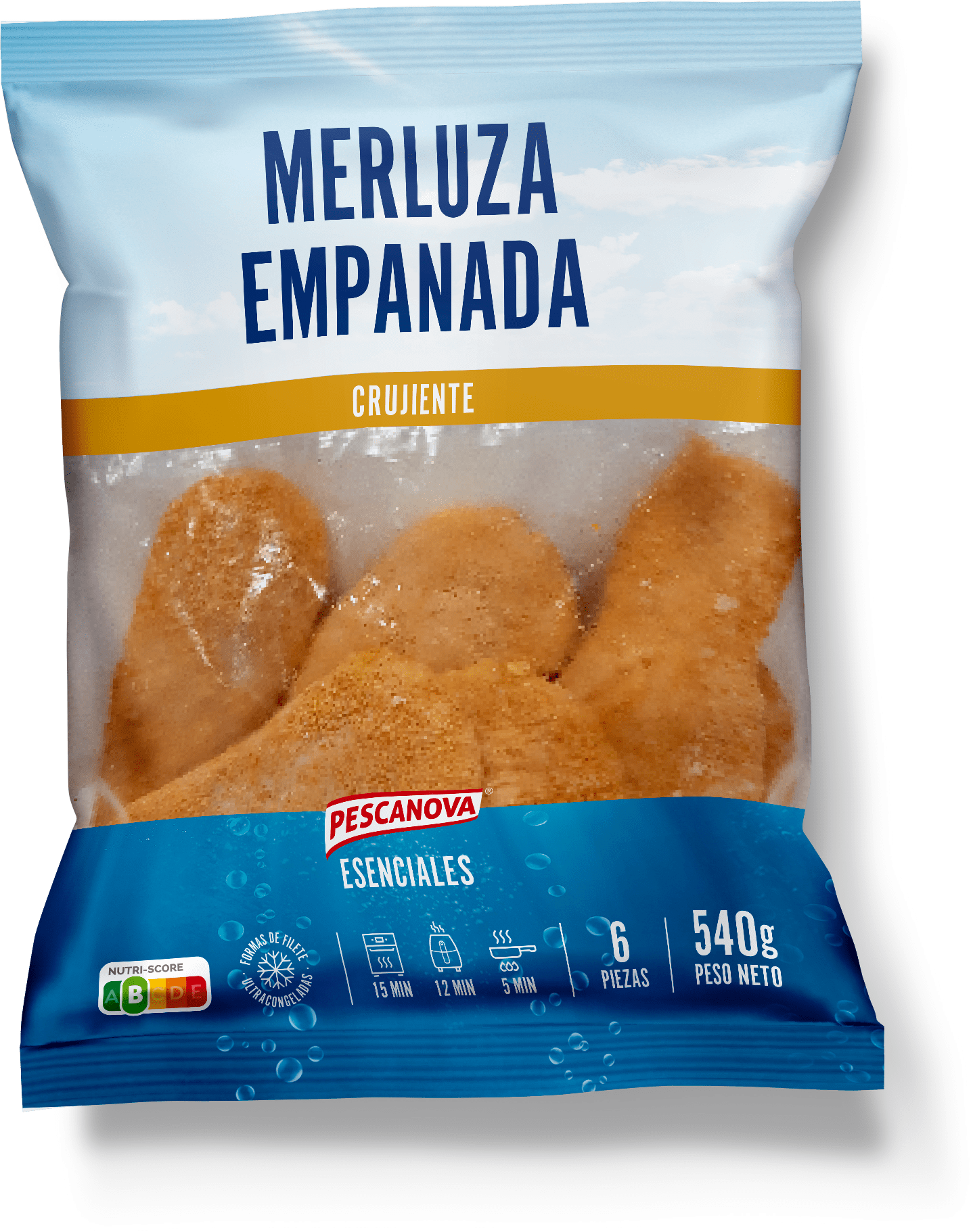 Merluza empanada 540g – Esenciales