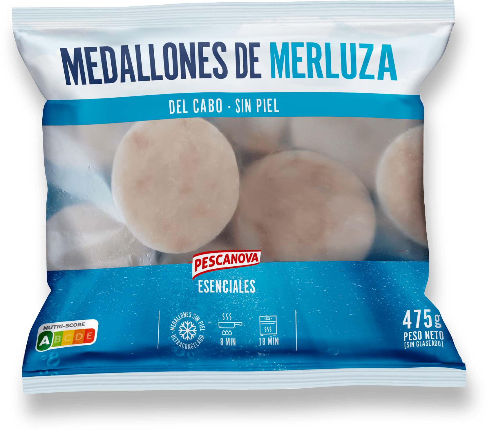 Medallones de merluza 475g – Esenciales