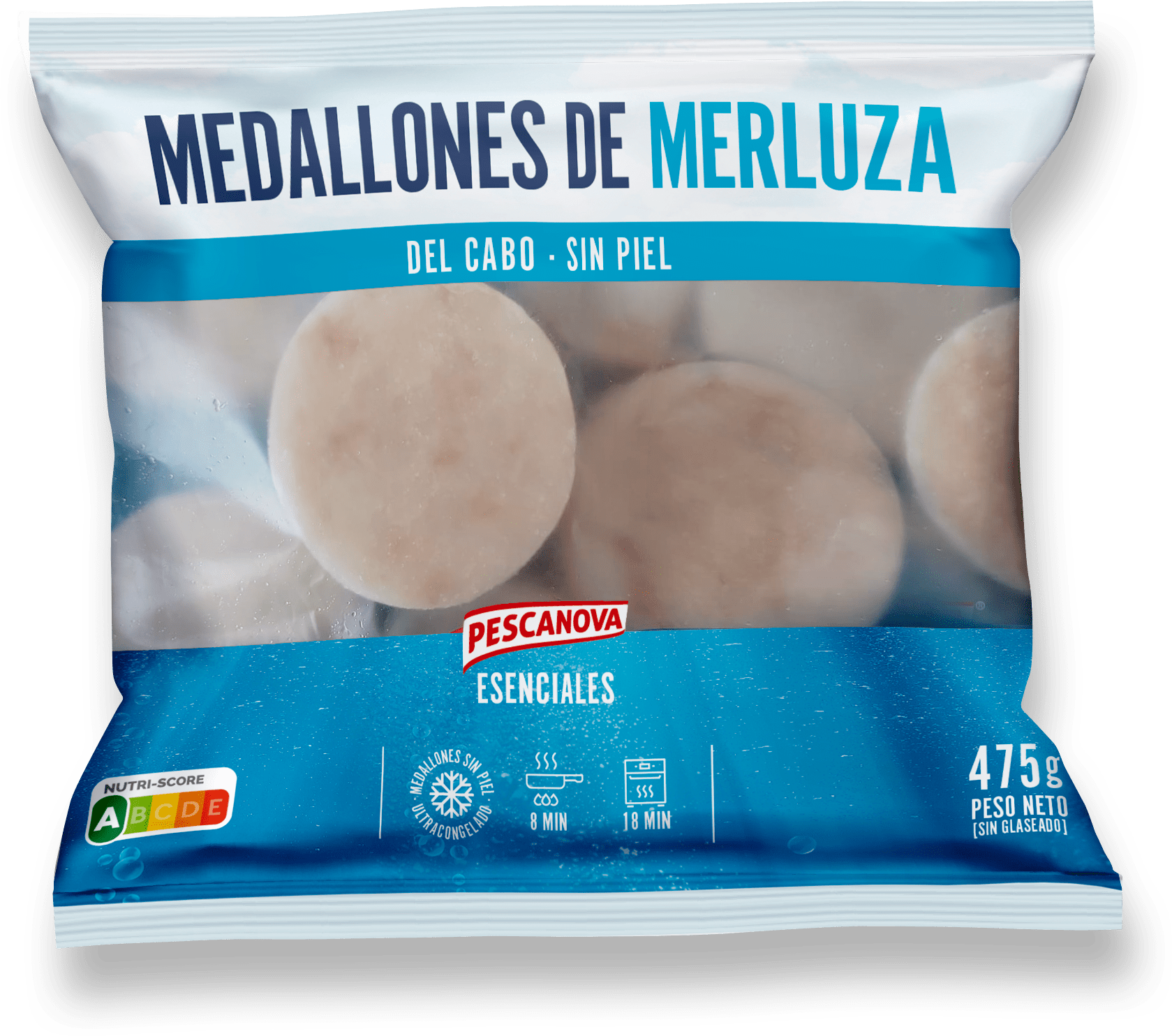 Medallones de merluza del Cabo sin piel 475g – Esenciales