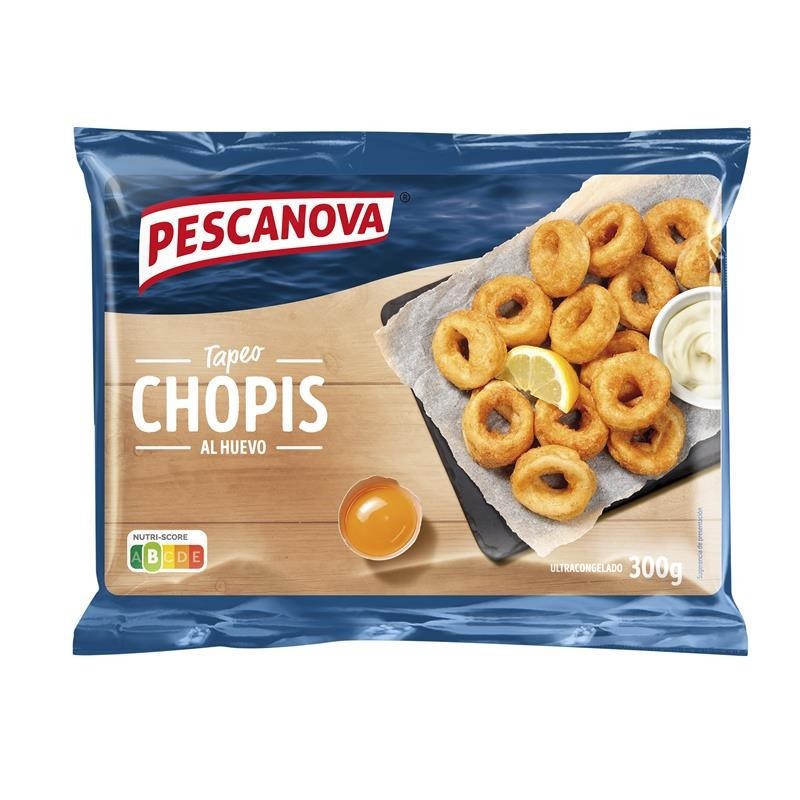 Chopis rebozados al huevo 300g