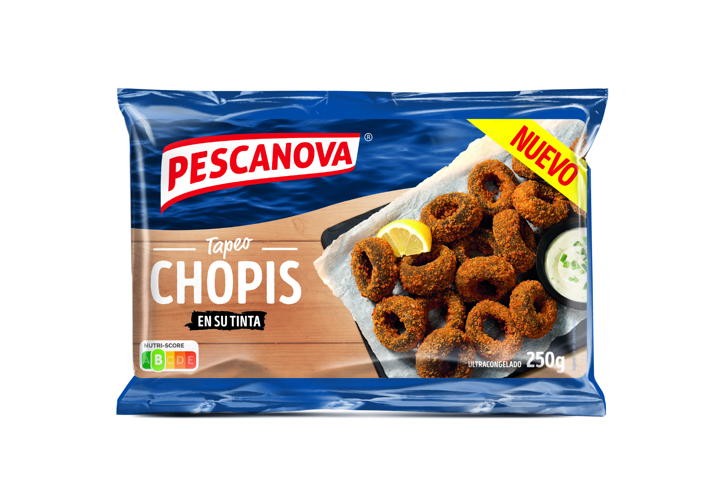 Chopis en su tinta empanados 250 g