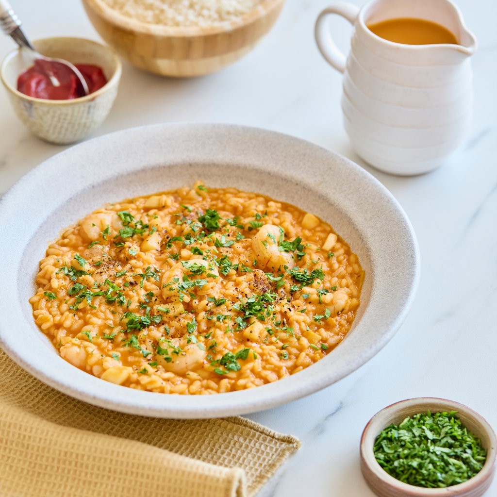Risotto de sepia y gambas