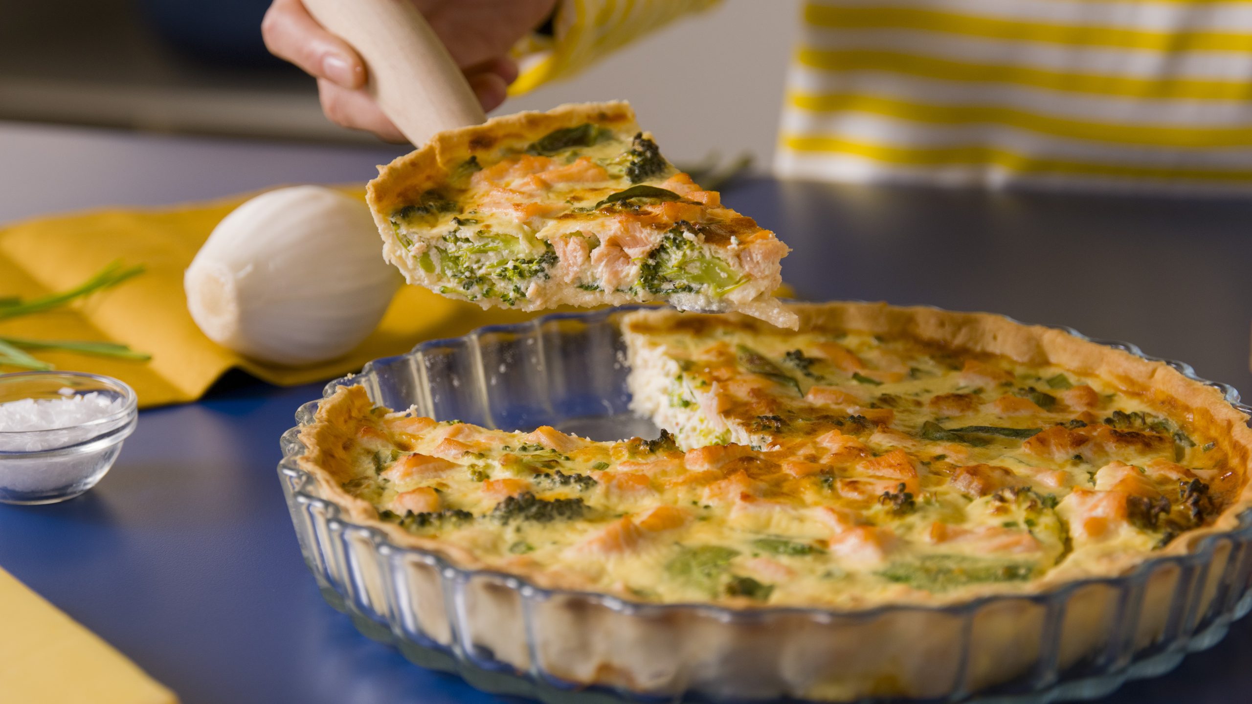 Quiche de salmón en Airfryer