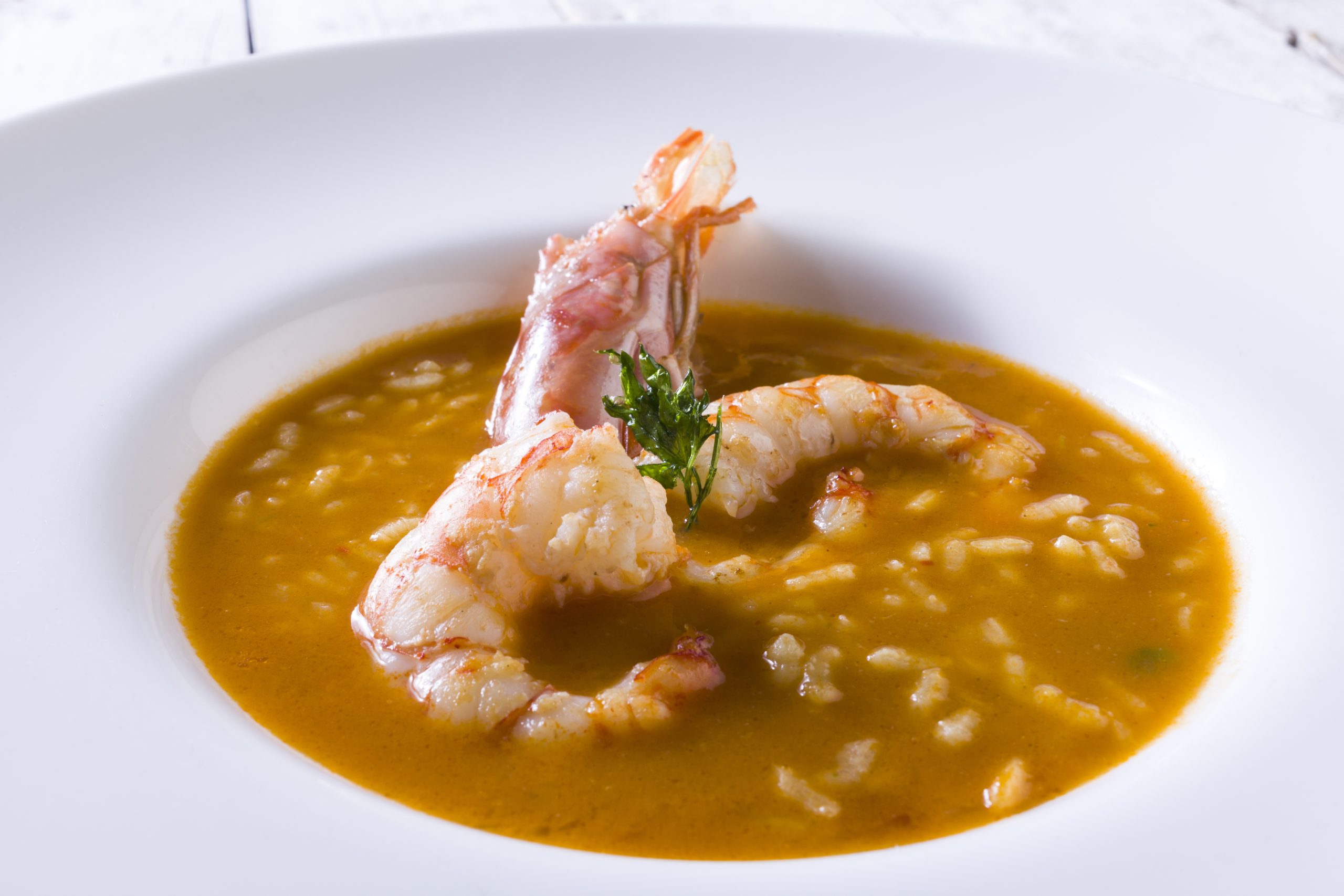 Arroz caldoso de gambones Pescanova
